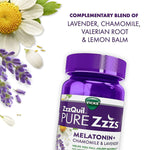 ZzzQuil Pure Zzzs Melatonin + Chamomile & Lavender Gummies, Wildberry Vanilla