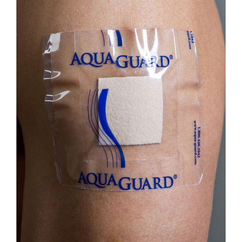 IV Site Barrier Protector AquaGuard® Shower Sheet 4 X 4 Inch Square NonSterile