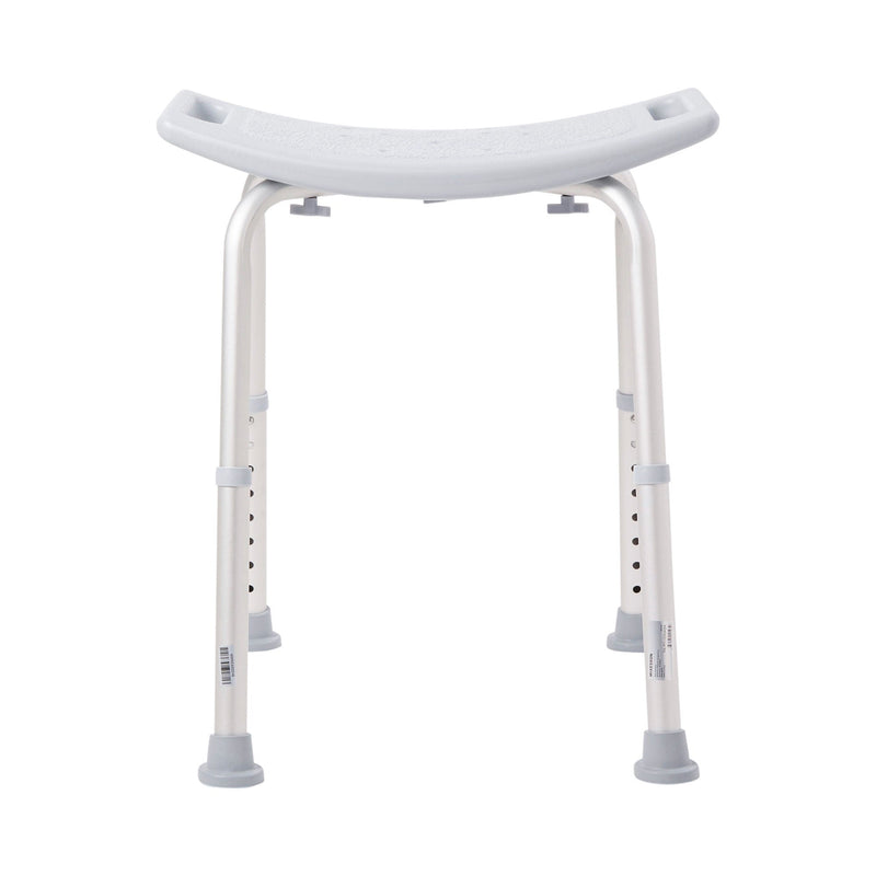 McKesson Aluminum Bath Bench Without Backrest, 15.5 – 19.5 Inch, Gray