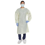 McKesson AAMI Level 2 Isolation Gown, Tie Neck Style, Extra Large, Yellow