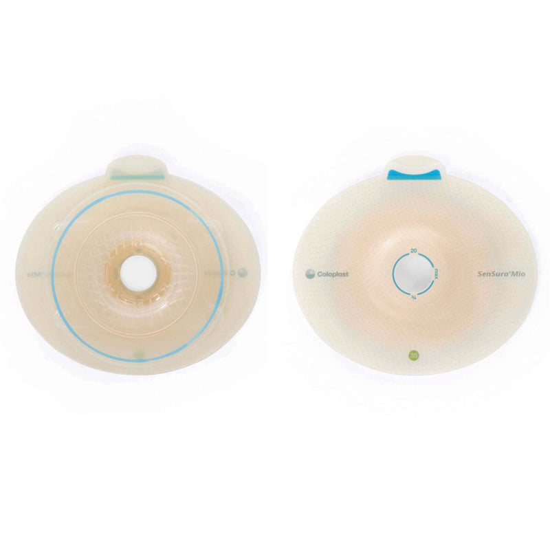 SenSura® Mio Flex Convex Light Ostomy Barrier, 25 mm Stoma Opening, Red Match