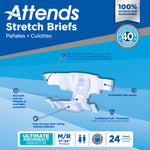 Attends® Stretch Briefs, Medium / Regular