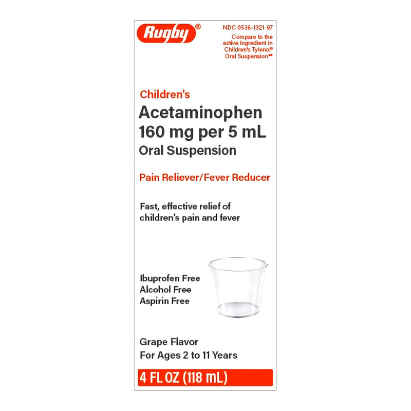 Children's Pain Relief 160 mg / 5 mL Strength Acetaminophen Oral Suspension 4 oz.
