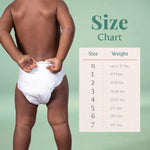 Earth & Eden Sensitive Baby Diapers, for Newborns Weighing up to 10 lbs.