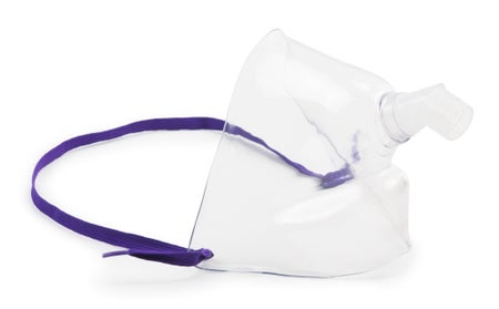 Oxygen Face Tent McKesson Face Tent Style Adult One Size Fits Most Adjustable Head Strap