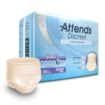 Female Adult Absorbent Underwear Attends® Discreet Pull On with Tear Away Seams Large Disposable Heavy Absorbency