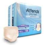 Female Adult Absorbent Underwear Attends® Discreet Pull On with Tear Away Seams Large Disposable Heavy Absorbency