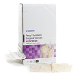 Surgical Glove McKesson Perry® Synthetic Surgical Gloves Size 7 Sterile Polychloroprene Standard Cuff Length Smooth Cream Chemo Tested