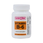 Vitamin Supplement Geri-Care® Vitamin B6 100 mg Strength Tablet 100 per Bottle
