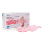 Exam Glove McKesson Pink Nitrile® Medium NonSterile Nitrile Standard Cuff Length Textured Fingertips Pink Not Rated