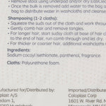 EasiCleanse® Bath No-Rinse, Self-Sudsing Wipes, Scented