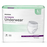 Unisex Adult Absorbent Underwear McKesson Pull On with Tear Away Seams Medium Disposable Heavy Absorbency