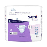 Unisex Adult Absorbent Underwear Seni® Active Super Plus Pull On with Tear Away Seams Large Disposable Heavy Absorbency