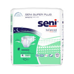 Unisex Adult Incontinence Brief Seni® Super Plus Medium Disposable Heavy Absorbency