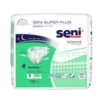 Unisex Adult Incontinence Brief Seni® Super Plus Medium Disposable Heavy Absorbency