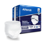 Attends Adult Absorbent Underwear Bariatric Pull On with Tear Away Seams 3X-Large Disposable Heavy Absorbency