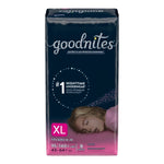 Female Youth Absorbent Underwear GoodNites® Pull On with Tear Away Seams Size 6 / X-Large Disposable Heavy Absorbency