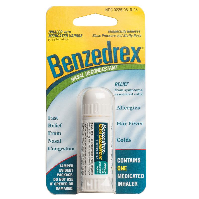 Nasal Decongestant Benzedrex® 250 mg Strength Inhilation