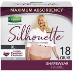 Female Adult Absorbent Underwear Depend® Silhouette® Pull On with Tear Away Seams X-Large Disposable Heavy Absorbency
