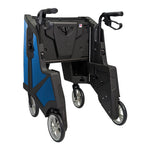 4 Wheel Rollator Tour Midnight Blue Adjustable Height / Folding Carbon Fiber Frame