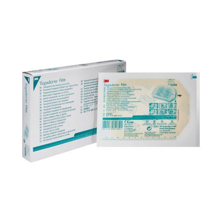 Transparent Film Dressing 3M™ Tegaderm™ 4 X 4-3/4 Inch Frame Style Delivery Rectangle Sterile