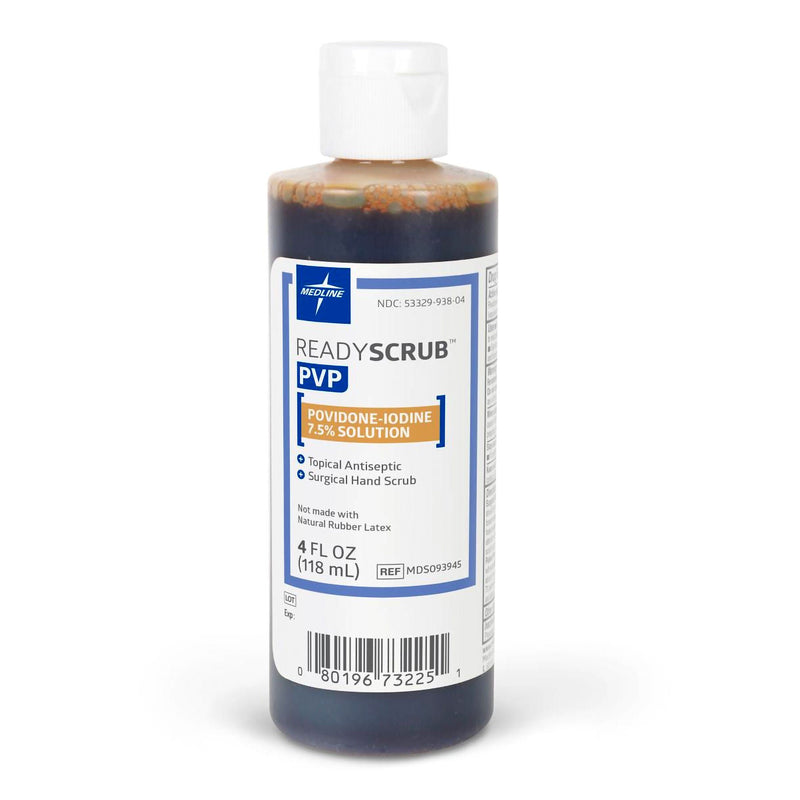 Surgical Scrub Solution ReadyScrub™ 4 oz. Bottle 7.5% Strength Povidone-Iodine NonSterile