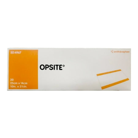 Transparent Film Dressing OpSite 5-1/2 X 10 Inch 2 Tab Delivery Rectangle Sterile