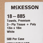 McKesson Nonsterile White Procedure Towel, 13 x 18 Inch