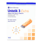 Unistik® 3 Extra Safety Lancet, 21 Gauge, 2-millimeter Depth