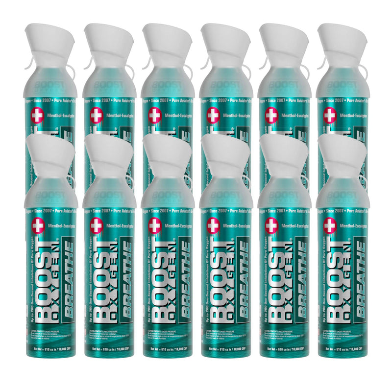Boost Oxygen® for Respiratory Support, Menthol-Eucalyptus Aroma, 10L Canister