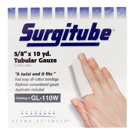 Tubular Retainer Dressing Surgitube® Cotton 5/8 Inch X 10 Yard Size 1 White Small Finger / Toe NonSterile