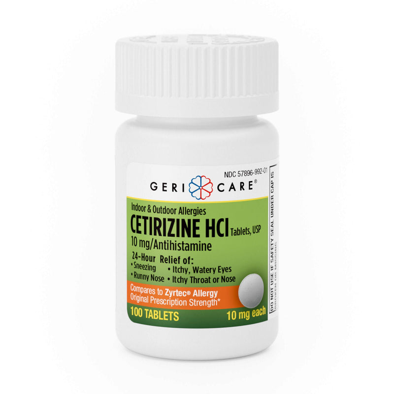 Allergy Relief Geri-Care® 10 mg Strength Tablet 72 per Bottle