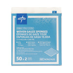 Medline Sterile USP Type VII Gauze Sponge, 2 x 2 Inch, 8-Ply