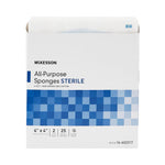 McKesson Sterile Nonwoven Sponge, 4 x 4 Inch, Four Ply