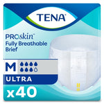 Unisex Adult Incontinence Brief TENA ProSkin™ Ultra Medium Disposable Heavy Absorbency