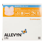 Allevyn Life Heel Silicone Gel Adhesive Foam Dressing, 25 x 25.2 Centimeter