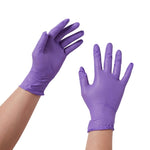 Exam Glove Purple Nitrile® Medium NonSterile Nitrile Standard Cuff Length Textured Fingertips Purple Chemo Tested