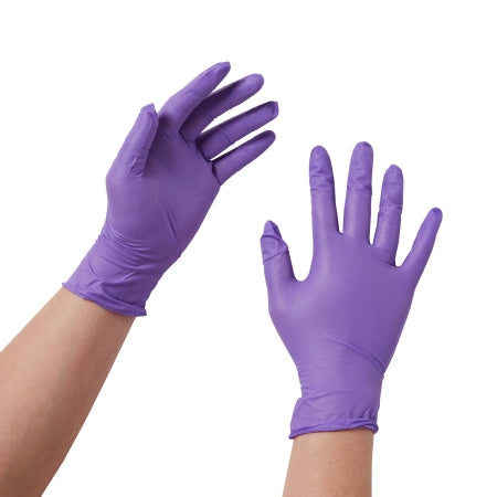 Exam Glove Purple Nitrile® Medium NonSterile Nitrile Standard Cuff Length Textured Fingertips Purple Chemo Tested