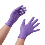 Exam Glove Purple Nitrile® Medium NonSterile Nitrile Standard Cuff Length Textured Fingertips Purple Chemo Tested