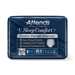Attends® Sleep Comfort Premium Overnight Underwear, Small, 20 – 34 Inches