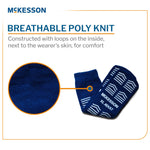 McKesson Slipper Socks, Double Tread, Extra Large, Dark Blue