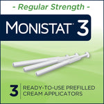 Monistat® 3-Day Treatment Vaginal Antifungal Prefilled Cream Applicators