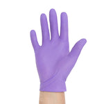 Exam Glove Purple Nitrile® Medium Sterile Pair Nitrile Standard Cuff Length Textured Fingertips Purple Not Rated