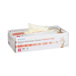 Exam Glove McKesson Medium NonSterile Stretch Vinyl Standard Cuff Length Smooth Ivory Not Rated