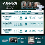 Attends® Premier Briefs, Medium