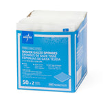 Medline Sterile USP Type VII Gauze Sponge, 2 x 2 Inch, 8-Ply