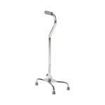 McKesson Steel Chrome Offset Quad Cane, 29 – 37.5 Inch