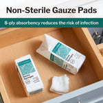 CareStock™ Gauze Sponge, 2 x 2 in. 8-Ply, Medical-Grade Cotton Wound Dressing