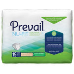 Unisex Adult Incontinence Brief Prevail® Nu-Fit® Large Disposable Heavy Absorbency