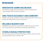 McKesson Push Button Safety Lancet, 28 Gauge